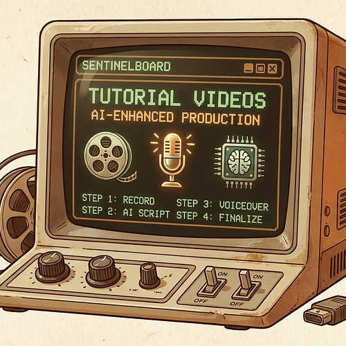Featured image for: Making tutorial videos for Sentinelboard